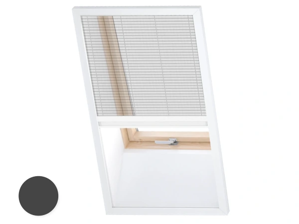 Plase anti-insecte pentru FERESTRE DE MANSARDĂ - PLISSE LITE - ANTRACIT - RAL 7016