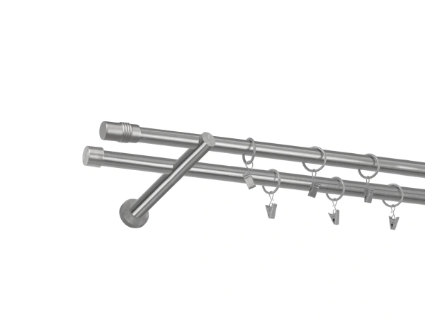 Garniža 19x19mm - 2rady - CYLINDER - satin