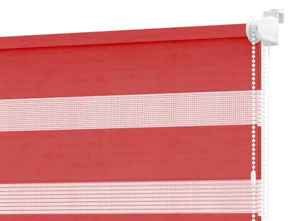 Rolete MINI+ zi-noapte - material Bahama 1804 - roșu