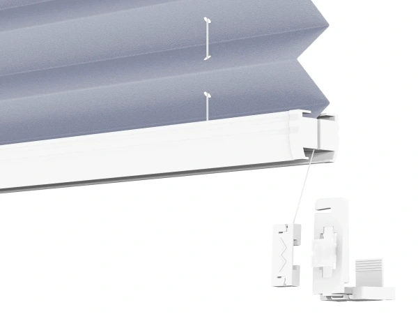 Plisé rolety LUX - látka Danish blue 11070 - PEARL 5