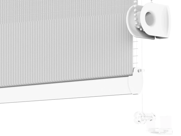 Roleta MINI - deň a noc - látka Bahama 1821 - svetlo sivá 4