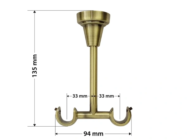 Garniža 16x16mm - 2rady - KALISTO - antik 5