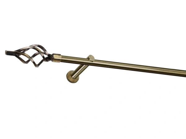 Garniža 19mm - drážková tyč - 1rad - GUĽA AZUR - antik 1