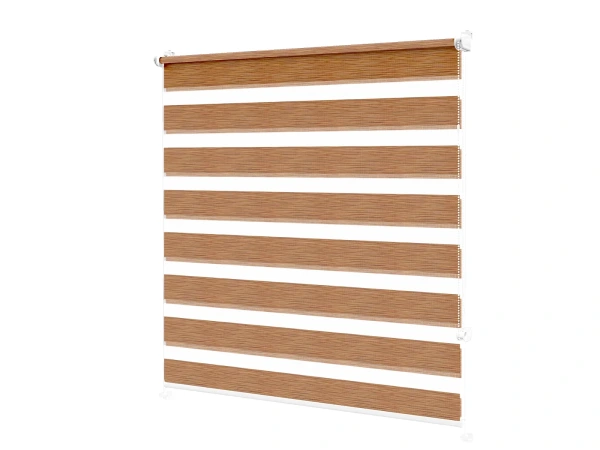 Rolete MINI+ zi-noapte - material Mauritius 65 - maro (stejar auriu) 1