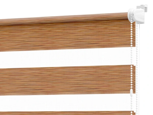 Rolete MINI+ zi-noapte - material Mauritius 65 - maro (stejar auriu)