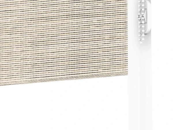 Roleta SWING LITE - deň a noc - látka Maurícius 69 - béžová (čierny dekor) 4