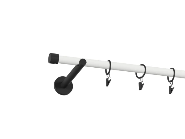 Garniža 19mm obyčajná tyč - 1rad - PULLO - bielo čierna