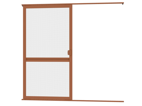 Sieťky na DVERE- posuvné - drevoimitačné - s priečkou