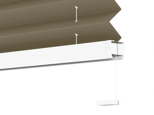 Plisé rolety LUX - látka Dark Coffee 11198 - BLACKOUT (zatemňujúca) 6