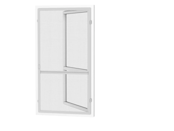 Siete proti hmyzu na DVERE - pántové - SIVÁ - RAL 9006 - s priečkou 1