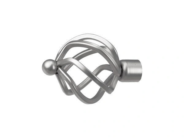 Garniža 16x16mm - 2rady - SPIRAL - satin 2