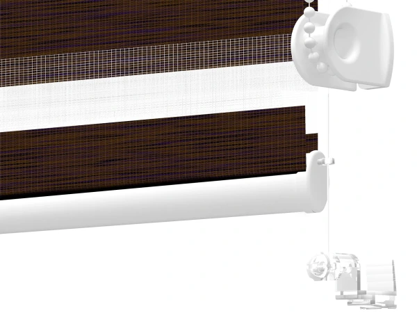 Rolete MINI+ zi-noapte - material Mauritius 66 - maro închis (wengé) 4