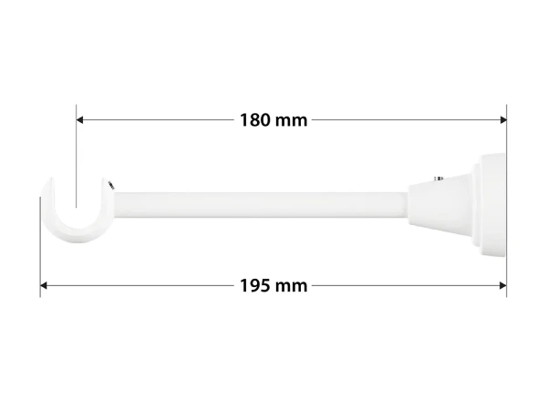 Garniža 19mm obyčajná tyč - 1rad - PARIS - čierno biela 4