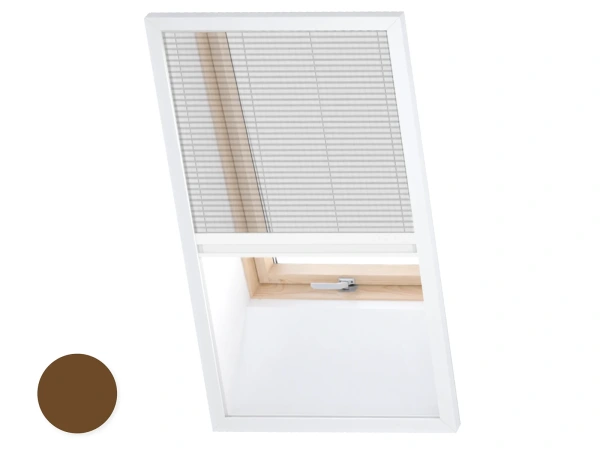 Plase anti-insecte pentru FERESTRE DE MANSARDĂ - PLISSE LITE - MARO - RAL 8003