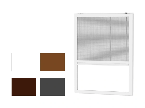 Sieťky proti hmyzu na OKNO - PLISSÉ KLIK LUX - bežné odtiene