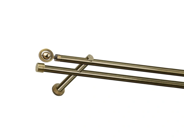 Garniža 19x19mm - drážková tyč - 2rady - JUPITER - antik 1