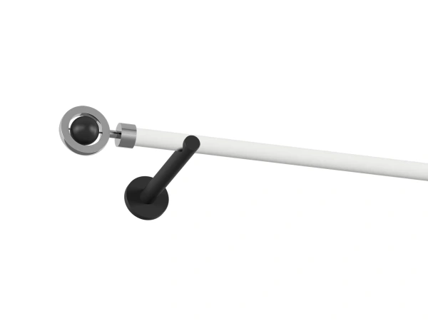 Garniža 19mm obyčajná tyč - 1rad - SFERA - bielo čierna 1