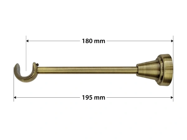 Garniža 19mm - 1rad - LIST VEĽKÝ - antik 4