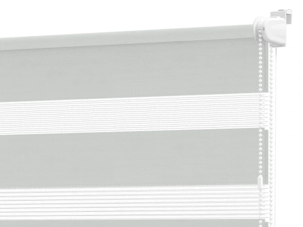Roleta MINI - deň a noc - látka Zakynthos 12 - sivá