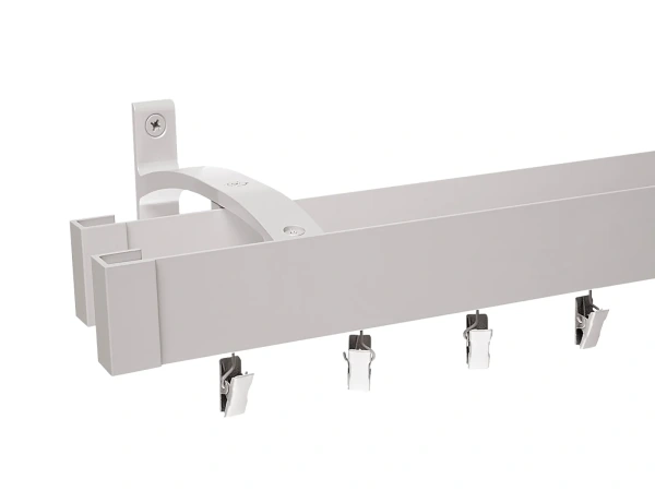 Garniža MODERN 2-drážková - na stenu - odtieň INOX 1