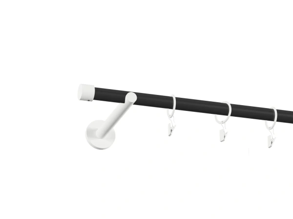 Garniža 19mm obyčajná tyč - 1rad - PULLO - čierno biela