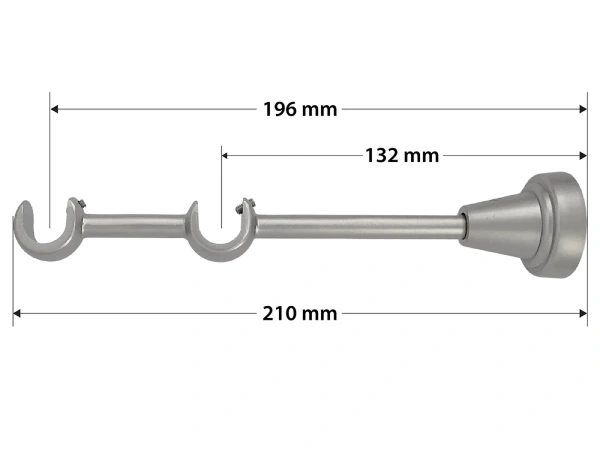 Garniža 16x16mm - 2rady - MUŠĽA - satin 4