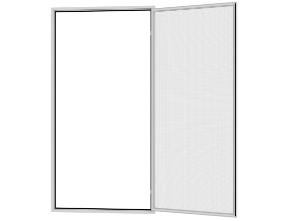 Sieťky na DVERE- pántové v ráme SMART - bežné farby - bez priečky