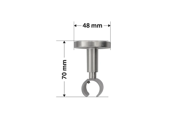 Garniža 19mm - drážková tyč - 1rad - LIST ROSE - satin 4