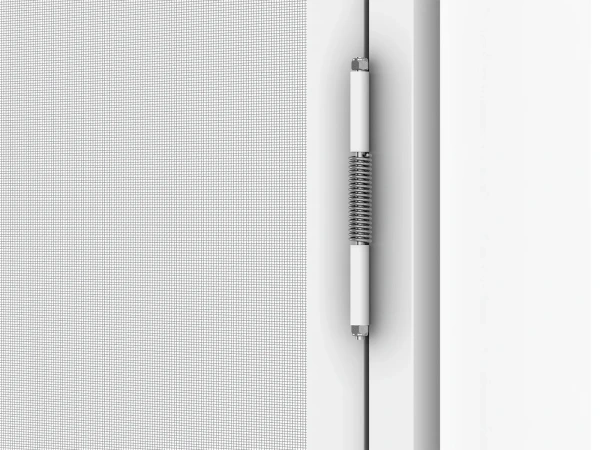 Siete proti hmyzu na DVERE - pántové v ráme SMART - BIELA - RAL 9016 - bez priečky 9