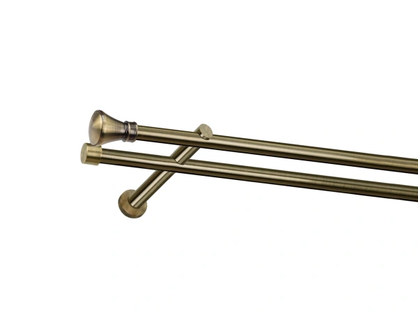 Garniža 19x19mm - drážková tyč - 2rady - KOLOSEO - antik 1