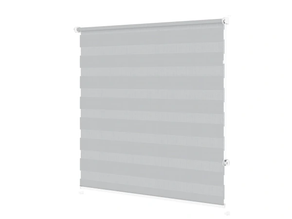 Roleta MINI - deň a noc - látka Zakynthos 12 - sivá 2