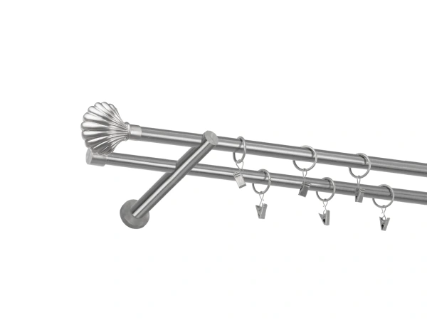 Garniža 16x16mm - 2rady - MUŠĽA - satin