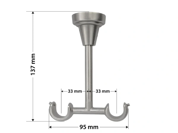 Garniža 19x19mm - 2rady - GUĽA CRYSTAL - satin 5