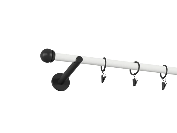 Garniža 19mm obyčajná tyč - 1rad - TODI MAX - bielo čierna