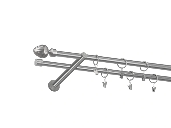 Garniža 16x16mm - 2rady - ODEON - satin