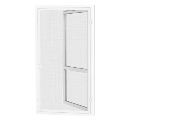 Siete proti hmyzu na DVERE - pántové - BIELA - RAL 9016 - bez priečky 1