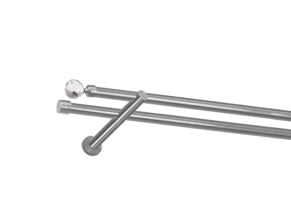 Garniža 19x19mm - 2rady - GUĽA CRYSTAL - satin 1