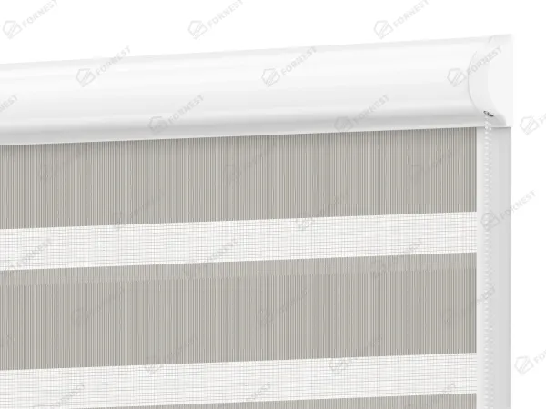 Roleta SWING PREMIUM - deň a noc - látka Bahama 1806 - sivá