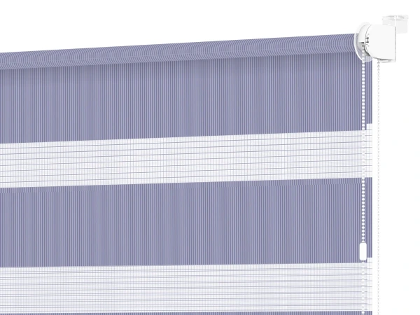 Roleta MINI - deň a noc - látka Bahama 1808 - modrá