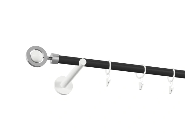 Garniža 19mm obyčajná tyč - 1rad - SFERA - čierno biela