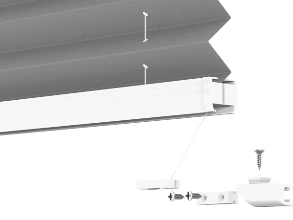 Plisé rolety LUX - látka Soft grey 11194 - BLACKOUT (zatemňujúca) 9