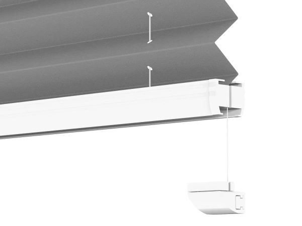 Plisé rolety LUX - látka Soft grey 11194 - BLACKOUT (zatemňujúca) 8