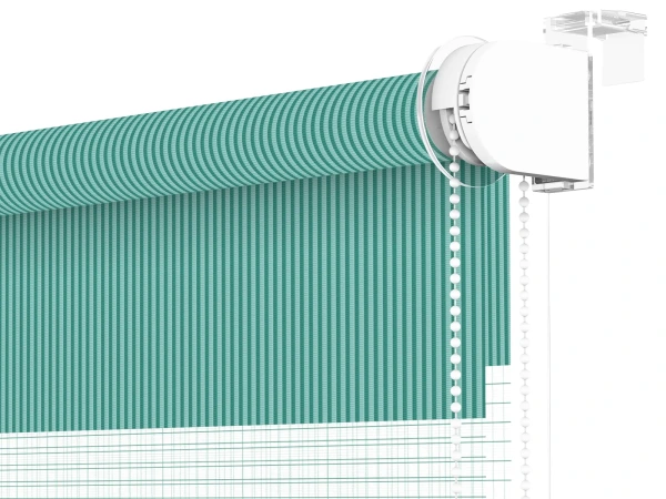 Roleta MINI - deň a noc - látka Bahama 1809 - smaragdová 3