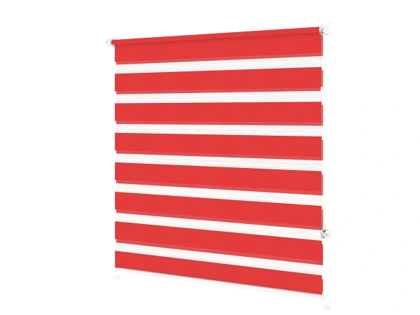 Roleta MINI - deň a noc - látka Zakynthos 17 - červená 1