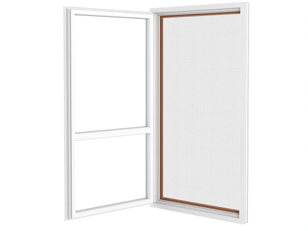 Siete proti hmyzu na DVERE - pántové - HNEDÁ - RAL 8003 - bez priečky 3