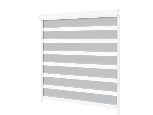 Roleta SWING PREMIUM - deň a noc - látka Zakynthos 12 - sivá 1