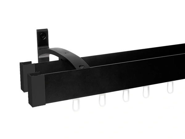 Garniža MODERN 2-drážková - na stenu - odtieň ČIERNA