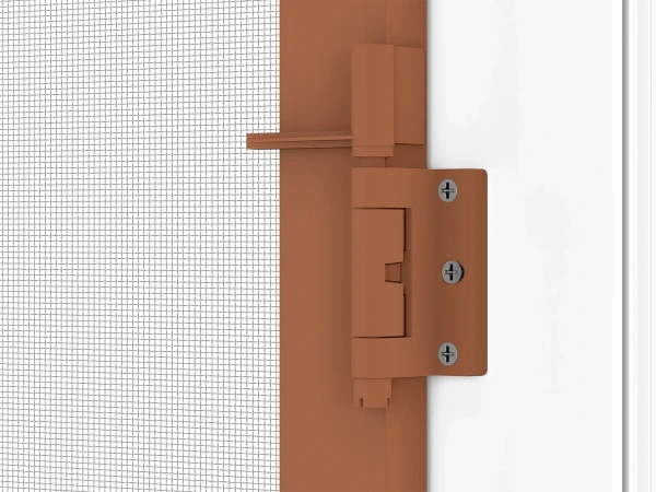 Siete proti hmyzu na DVERE - pántové - HNEDÁ - RAL 8003 - bez priečky 9