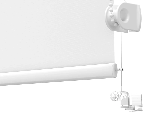Roleta MINI - látka Madagaskar 051 - biela - (thermo) 3