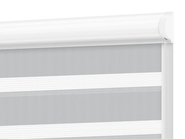 Roleta SWING PREMIUM - deň a noc - látka Zakynthos 12 - sivá